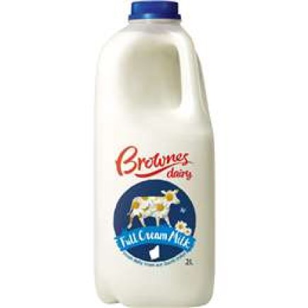 Brownes Dairy Full Cream Milk 2 Litre